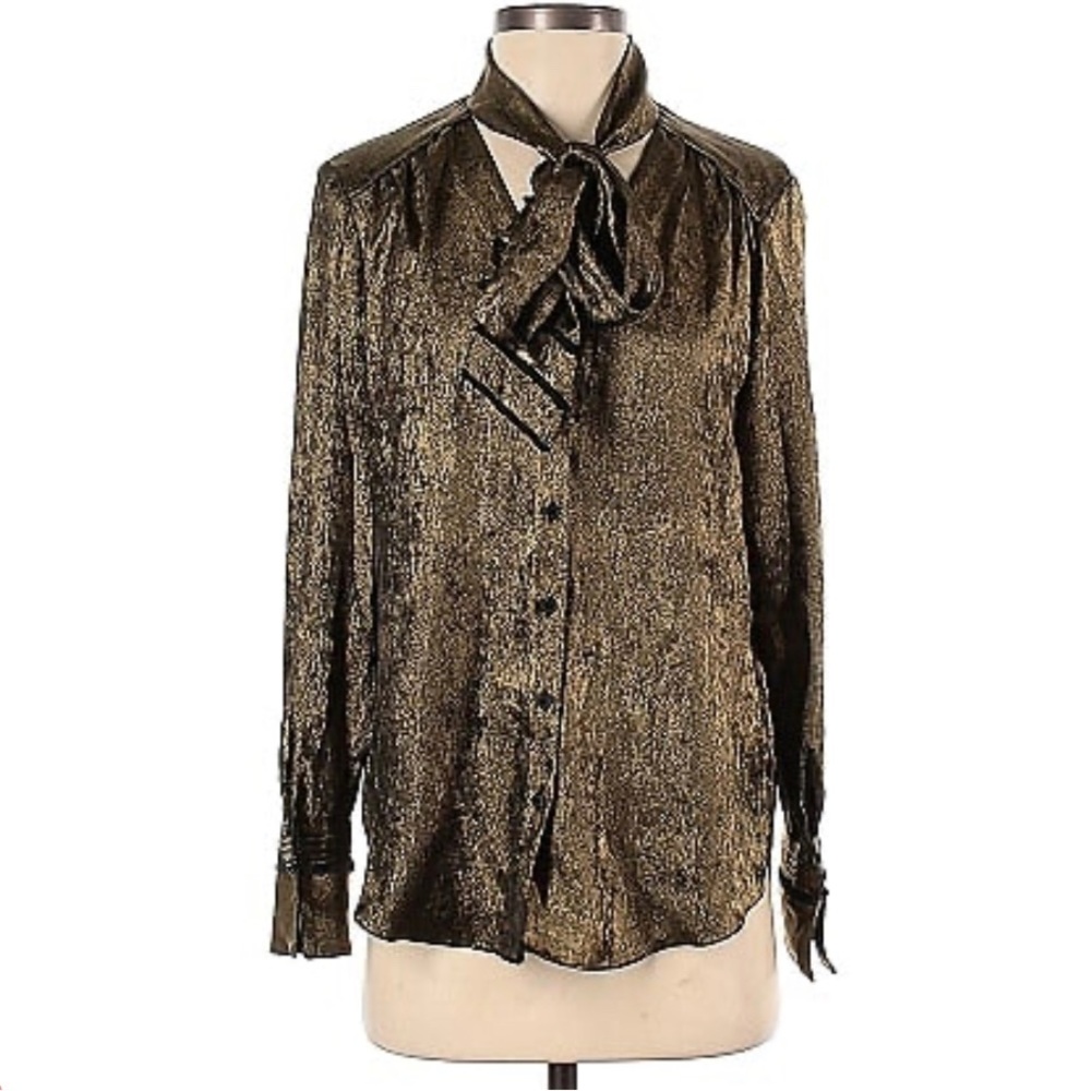Gold H by Halston blouse